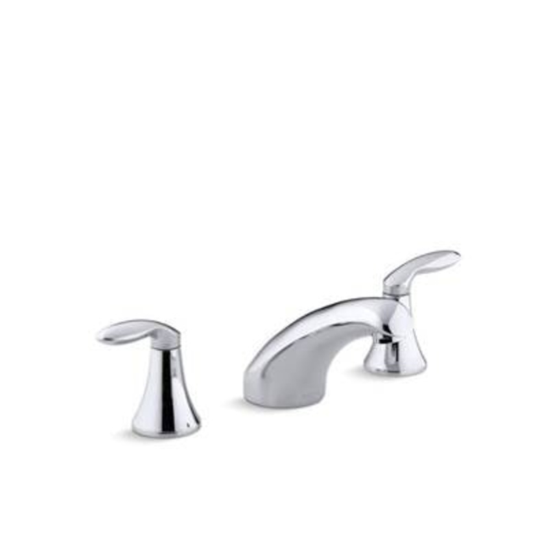 Kohler P15294-4-CP- Coralais Bath-mount high-flow bath faucet trim with lever handles