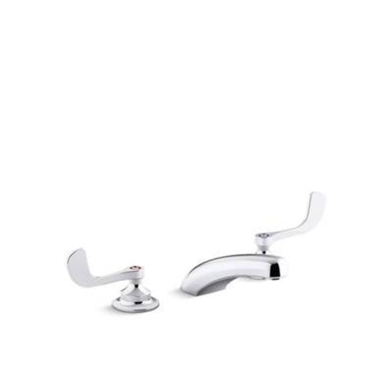 Kohler 800T20-5ANL-CP- Triton Bowe 0.5 gpm widespread bathroom sink faucet with laminar flow and wristblade handles drain not included