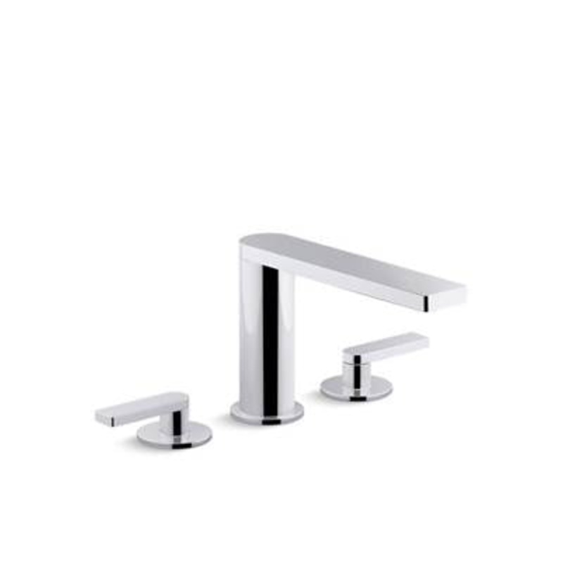 Kohler 73060-4-CP- Composed Widespread bathroom sink faucet with lever handles