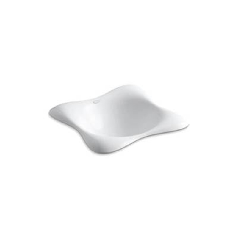Kohler 2815-P5-0- Dolce Vita vessel drop-in or wall-mount bathroom sink with Iron Black underside