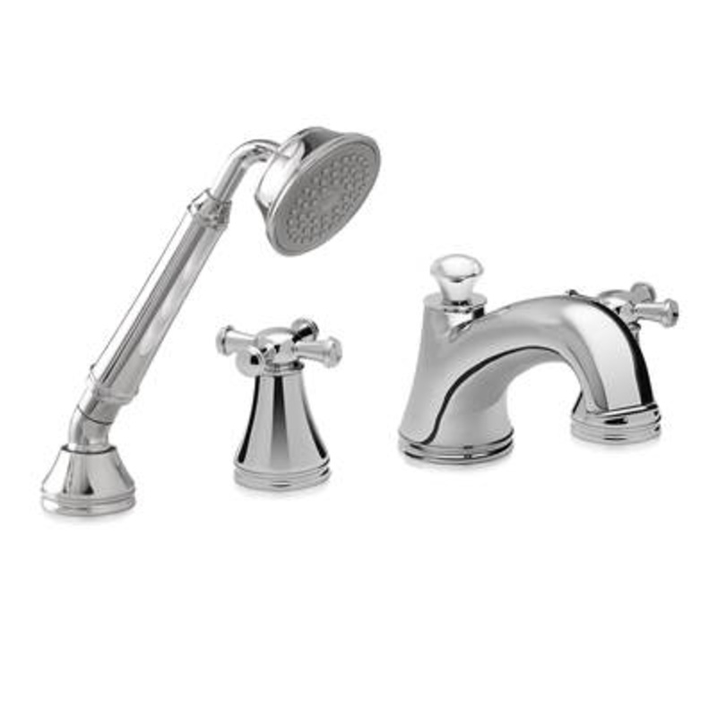 Toto TB220S#BN- 4 Hole Vivian Roman Tub Cross Handle