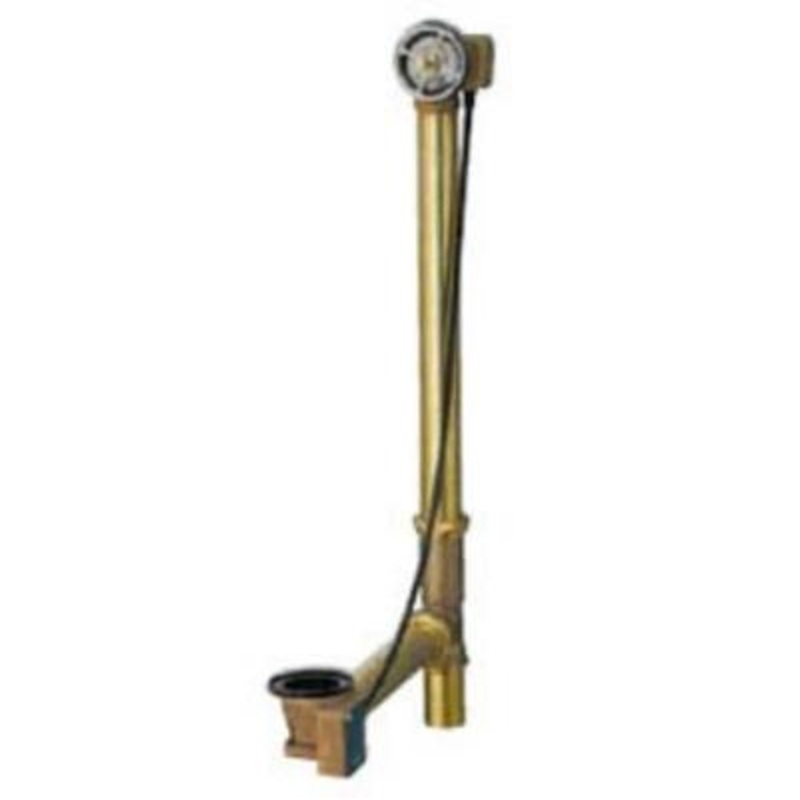 Geberit 151.450.00.1- Geberit bathtub drain with TurnControl handle actuation rough-in unit 17-24'' Brass